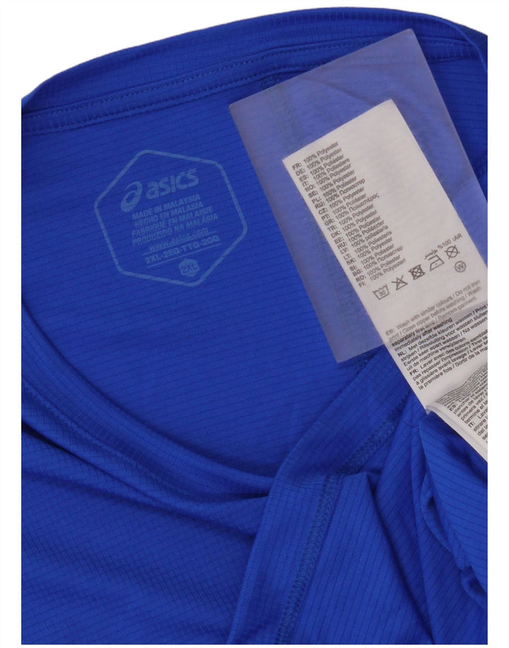 Tricou pentru bărbați Asics Top 2XL poliester albastru