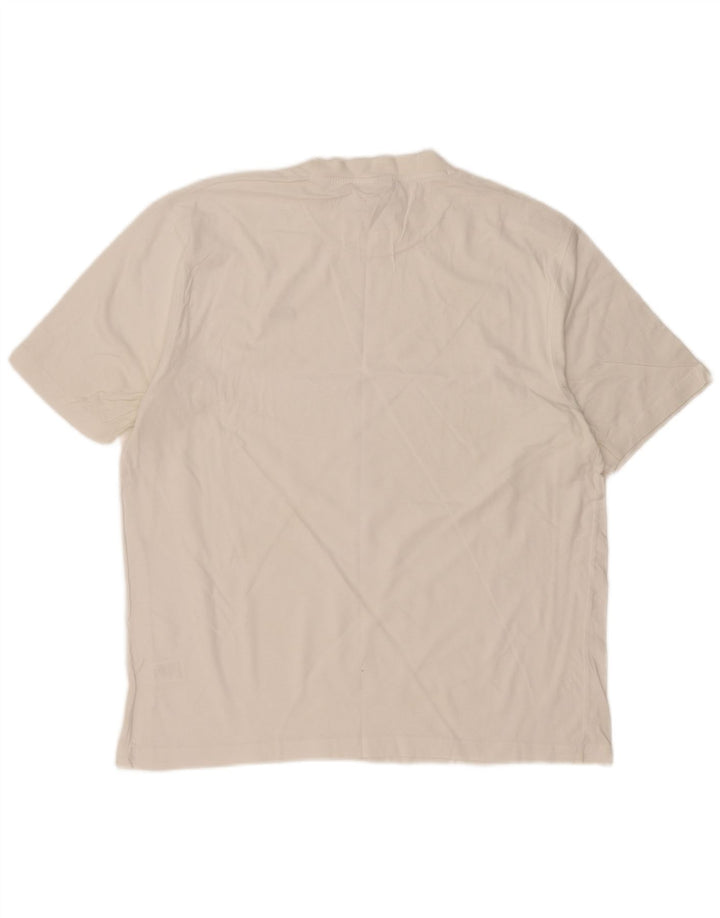 Tricou Bărbați LACOSTE Top Marimea 6 XL Bumbac Alb