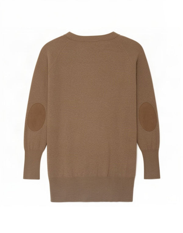 Pulover cardigan pentru femei Zara UK 14 mare, bej, bumbac