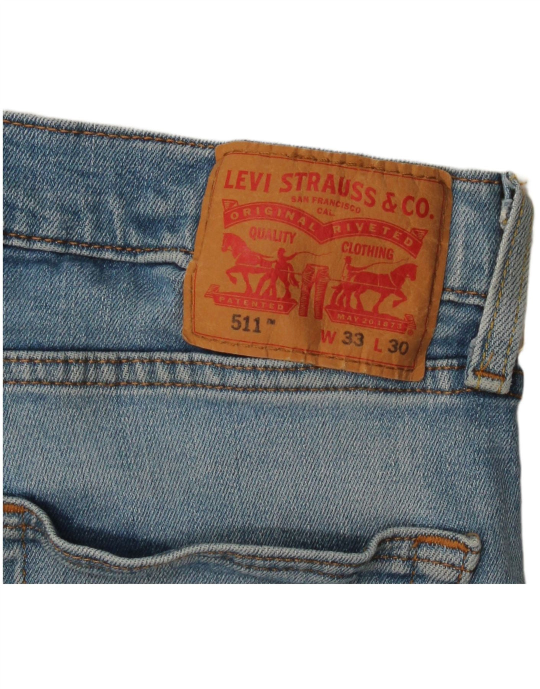 Blugi pentru bărbați Levi's 511 Slim W33 L30 Bumbac albastru
