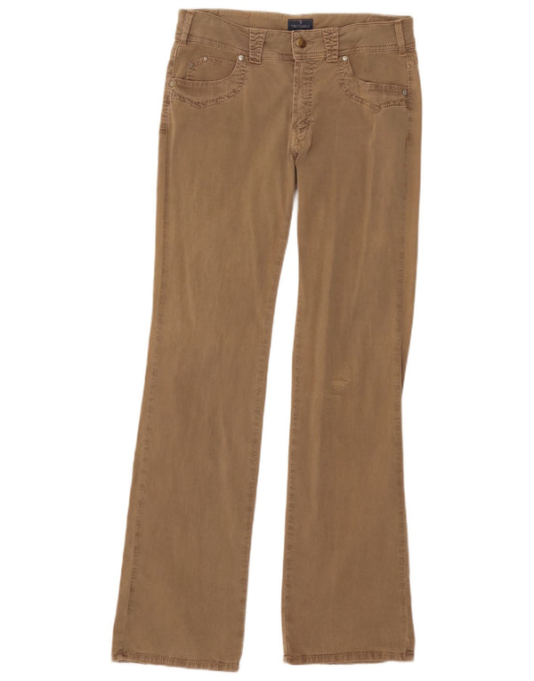 Trussardi Blugi Bootcut cu talie joasă pentru femei W29 L33 bumbac bej