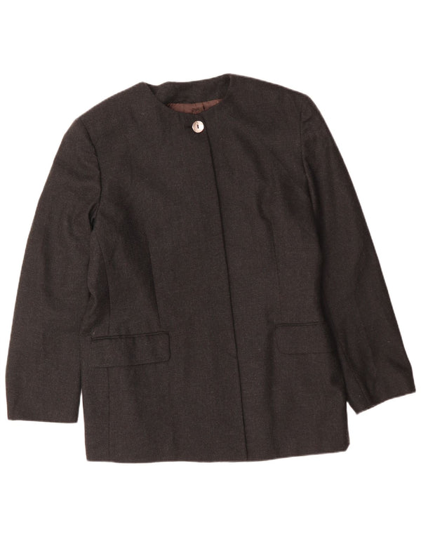 Jachetă vintage pentru femei cu paragate cu 4 nasturi IT 48 XL Lână gri