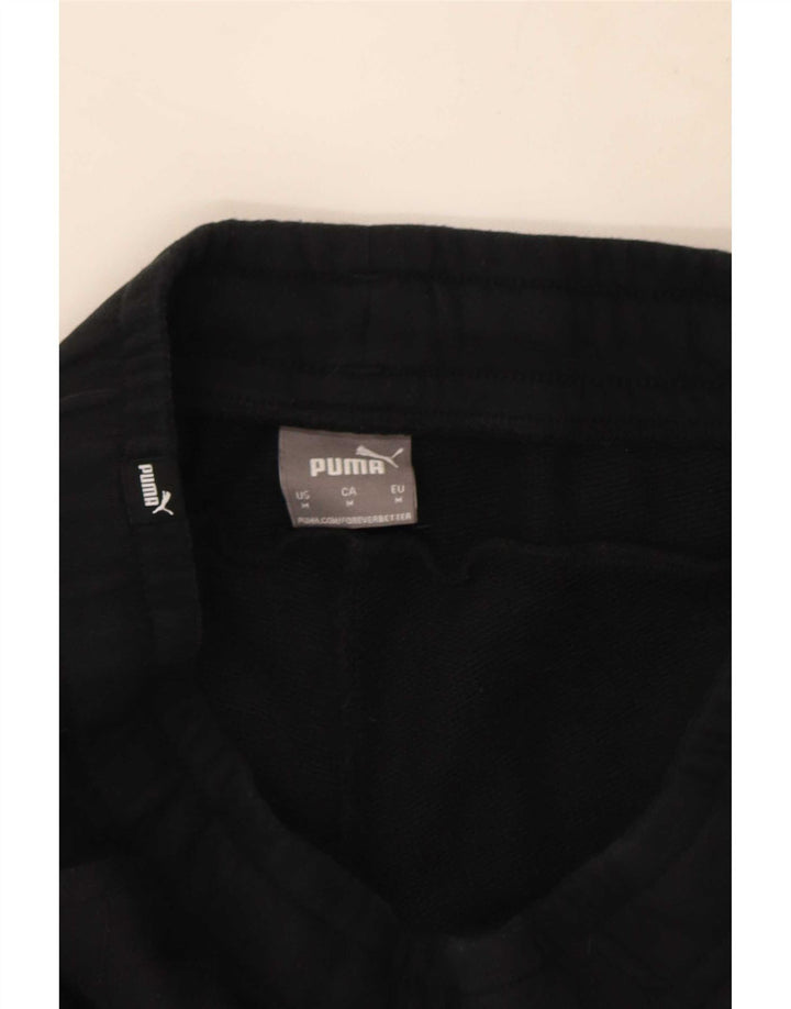 Pantaloni de trening Puma pentru bărbați Joggeri, bumbac mediu negru
