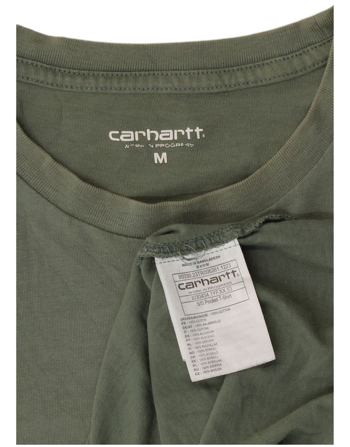Tricou pentru bărbați Carhartt Top din bumbac verde mediu
