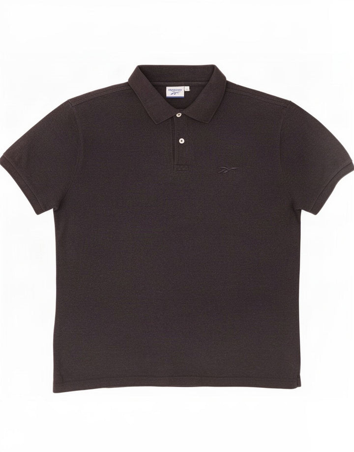 Tricou polo Reebok pentru bărbați, bumbac, albastru bleumarin mediu