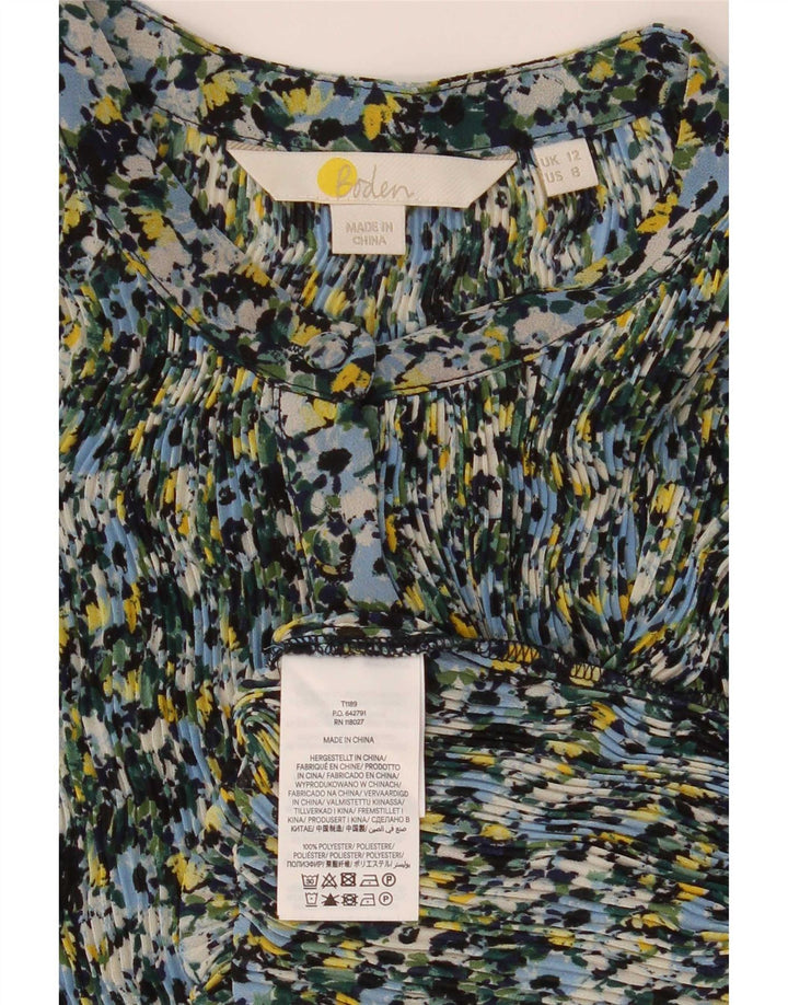 Bluză cămașă Boden pentru femei UK 12 Poliester floral multicolor mediu