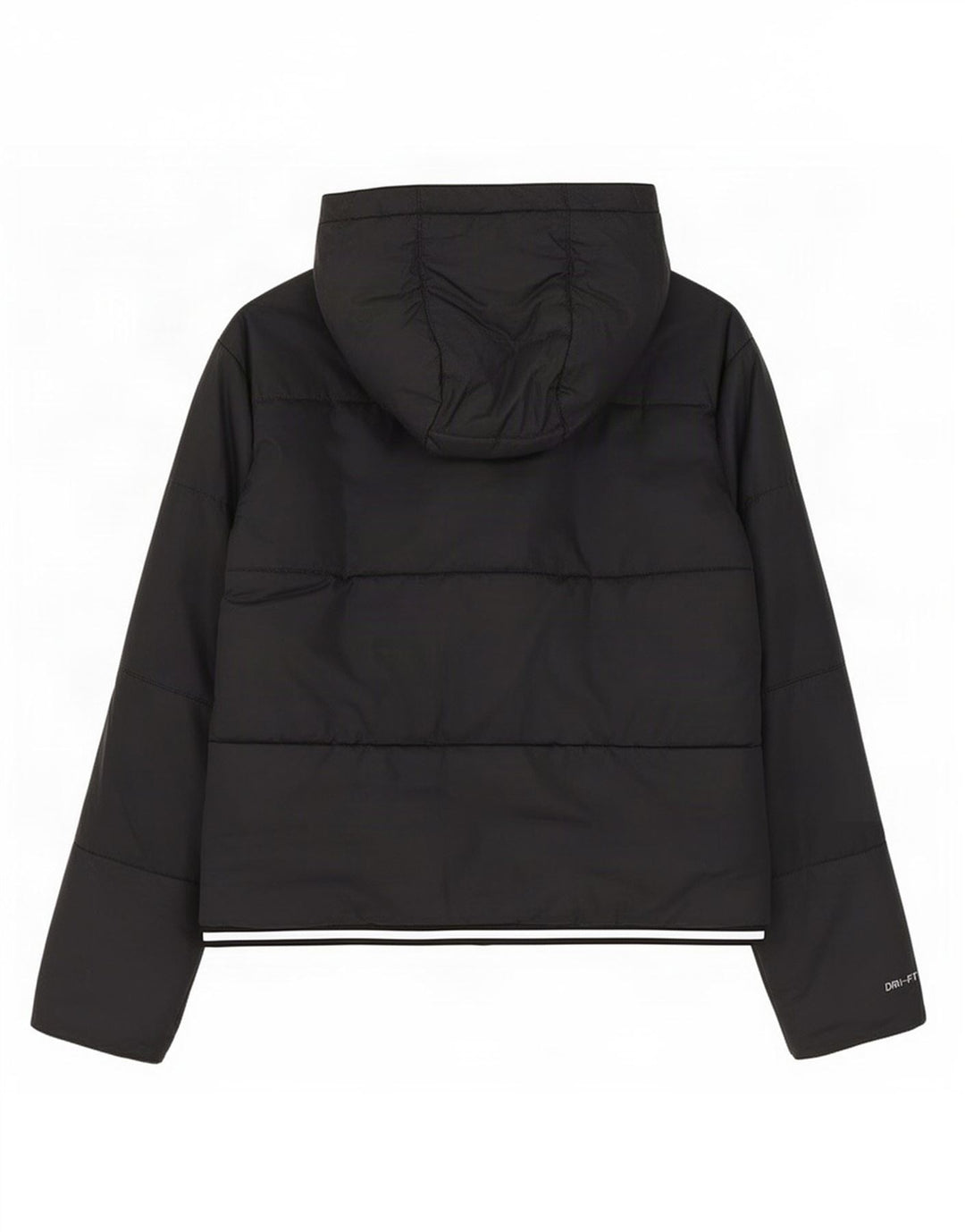 Jachetă supradimensionată cu glugă Nike Therma-Fit pentru femei UK 14 Medium Negru