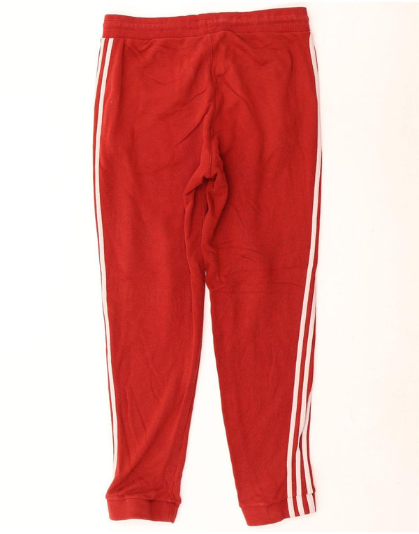 Pantaloni de trening pentru bărbați Adidas Pantaloni de jogging Bumbac roșu mic