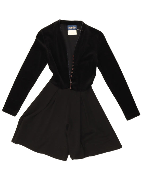 Spazio Compartiment pentru femei cu mânecă lungă din catifea UK 6 XS Lână neagră