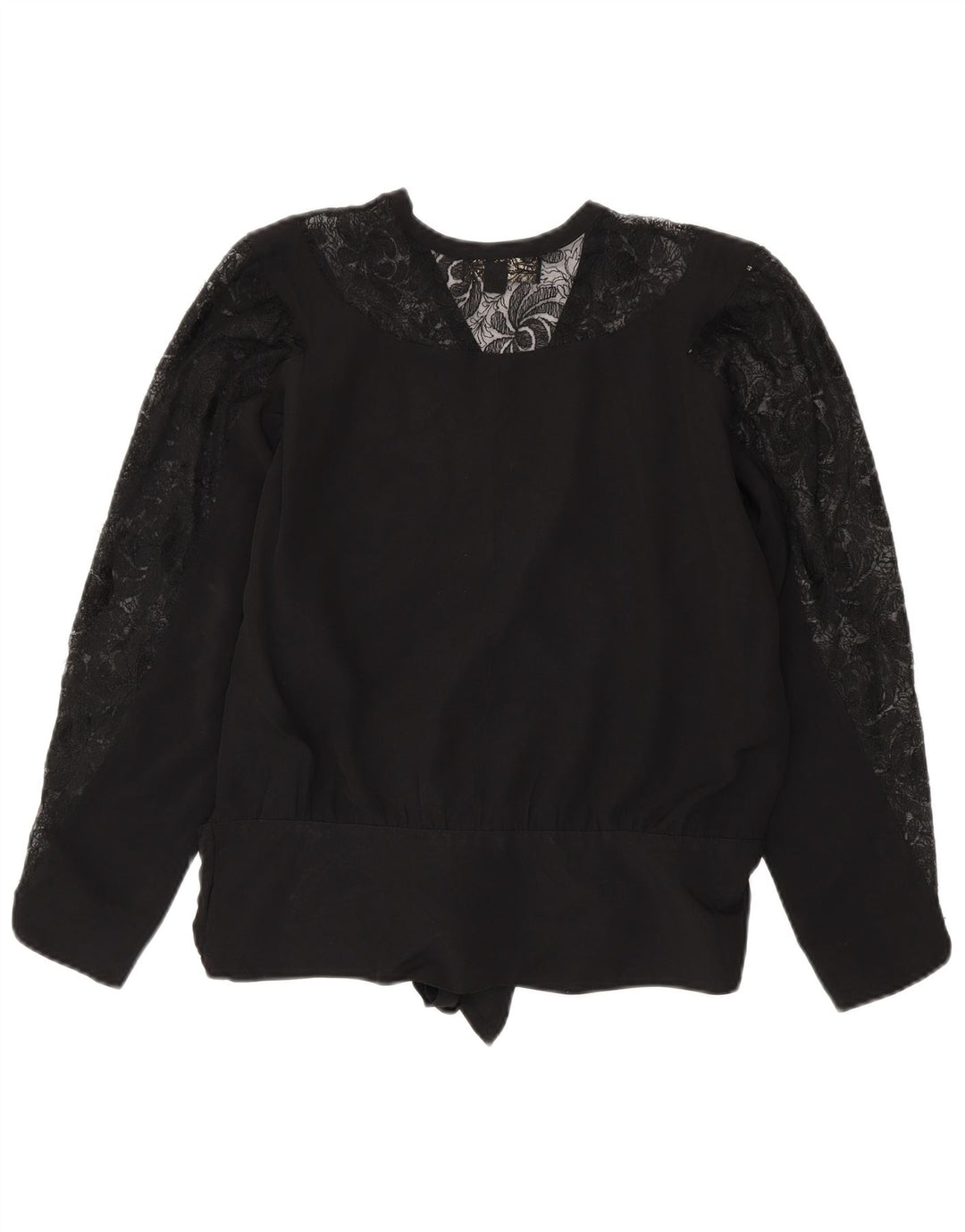 Bluză Superior pentru femei cu mânecă lungă Top EU 40 Medium Black Viscose