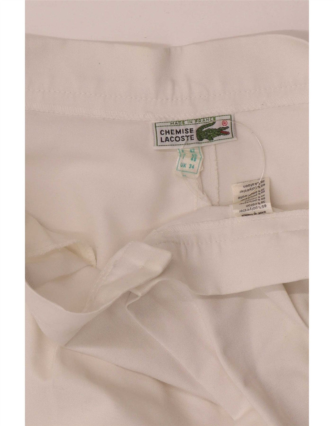 Pantaloni scurți casual pentru bărbați Lacoste W30 Poliester alb mic