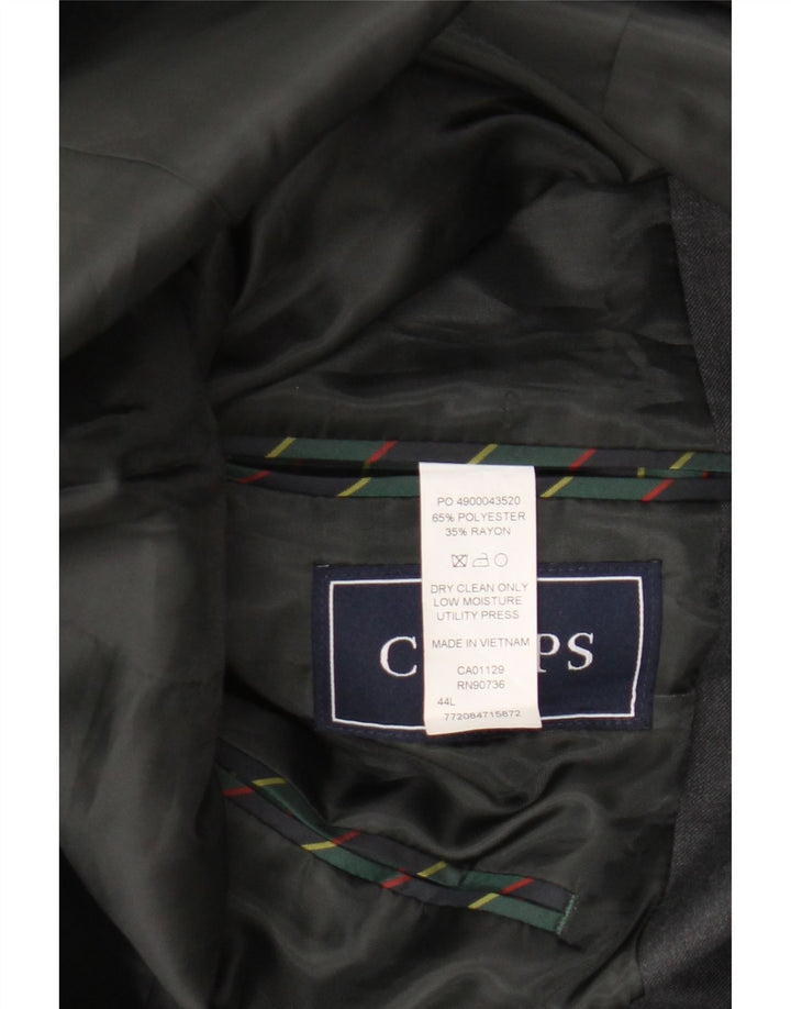 Jachetă Blazer pentru bărbați Chaps cu 2 nasturi UK 44 2XL Poliester gri