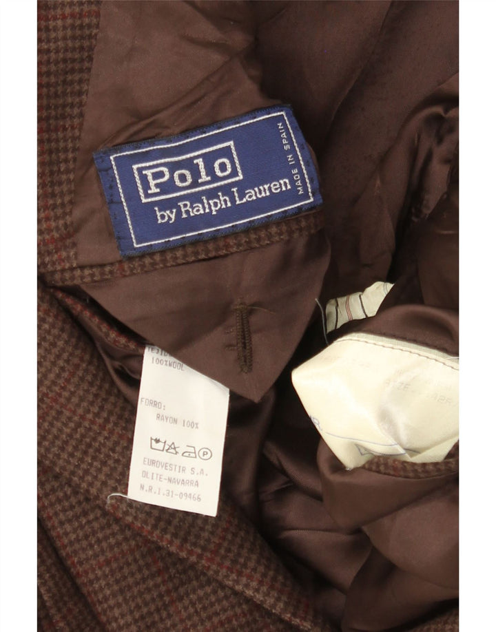 Jachetă pentru bărbați Polo Ralph Lauren cu 2 nasturi, UK 42, maro, picior de gală mare