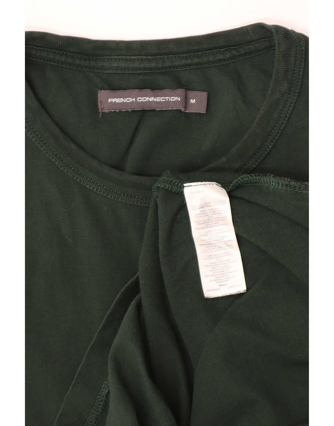 Tricou pentru femei French Connection Top UK 12 Bumbac verde mediu