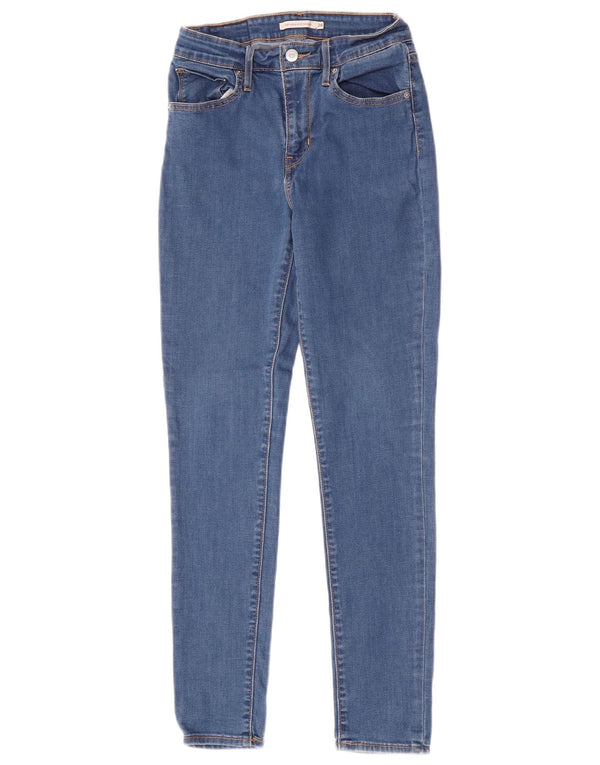 Blugi skinny cu talie înaltă 721 Levi's pentru femei L28 L29 Blue Cotton Classic