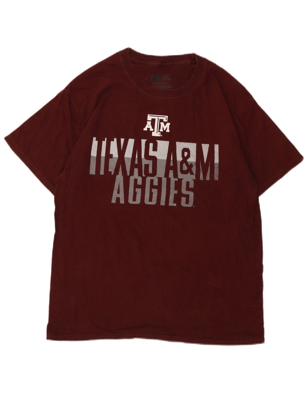 RUSSELL ATHLETIC Tricou grafic pentru bărbați Top UK 38/40 Medium Burgundy