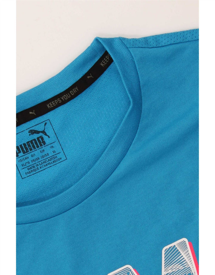 Tricou grafic pentru bărbați Puma Top XL Albastru