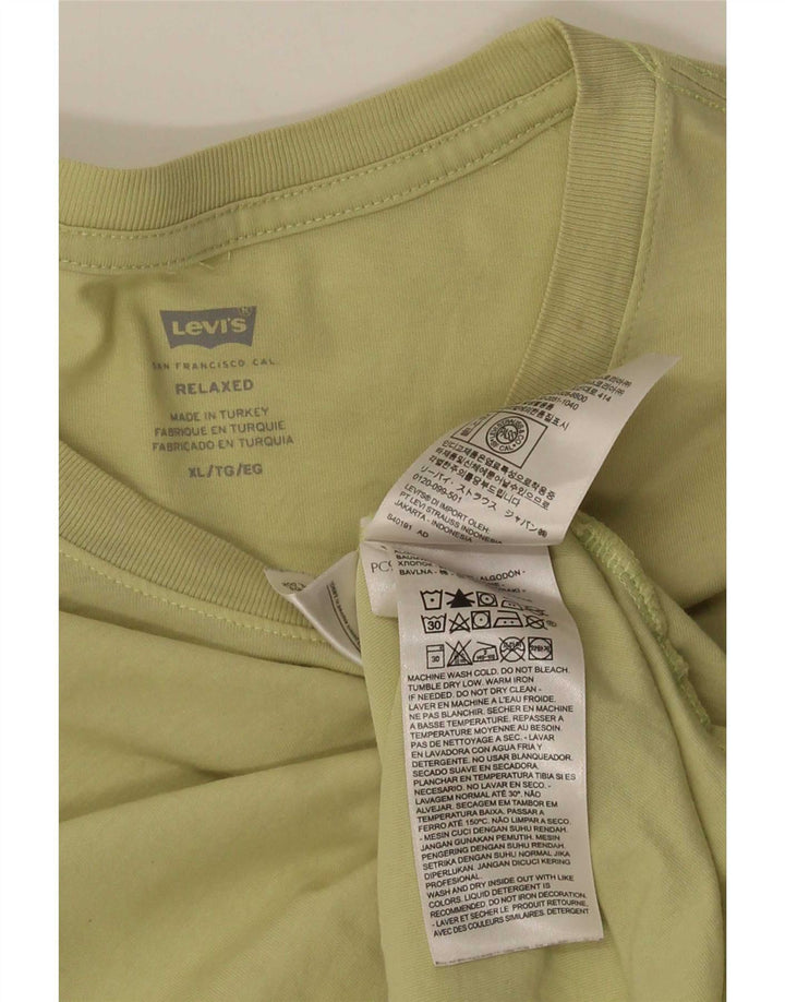 Tricou pentru bărbați Levi's Relaxed Top XL Kaki Bumbac