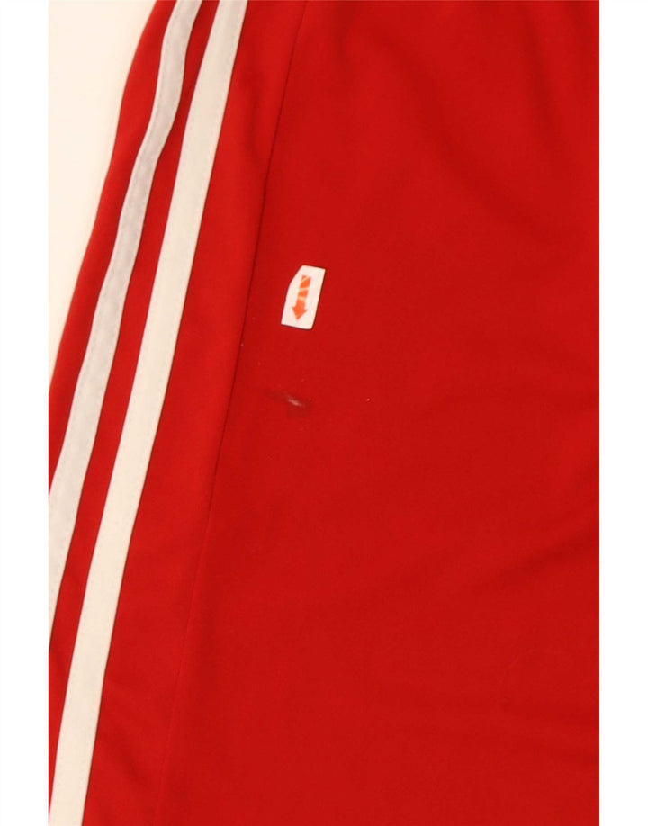 Pantaloni scurți sport pentru bărbați Adidas Climalite, poliester roșu mediu
