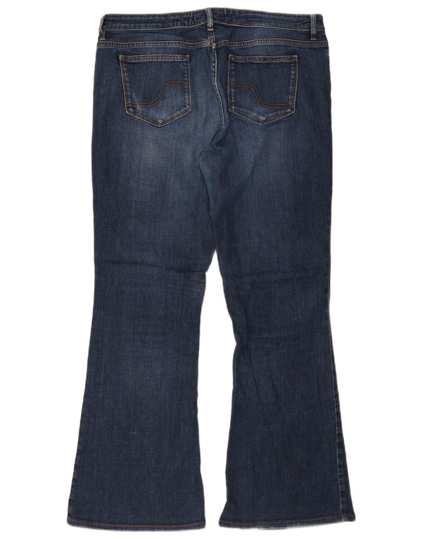 Fat Face Blugi evazați pentru femei UK 16 Large W34 L29 Blue Bumbac