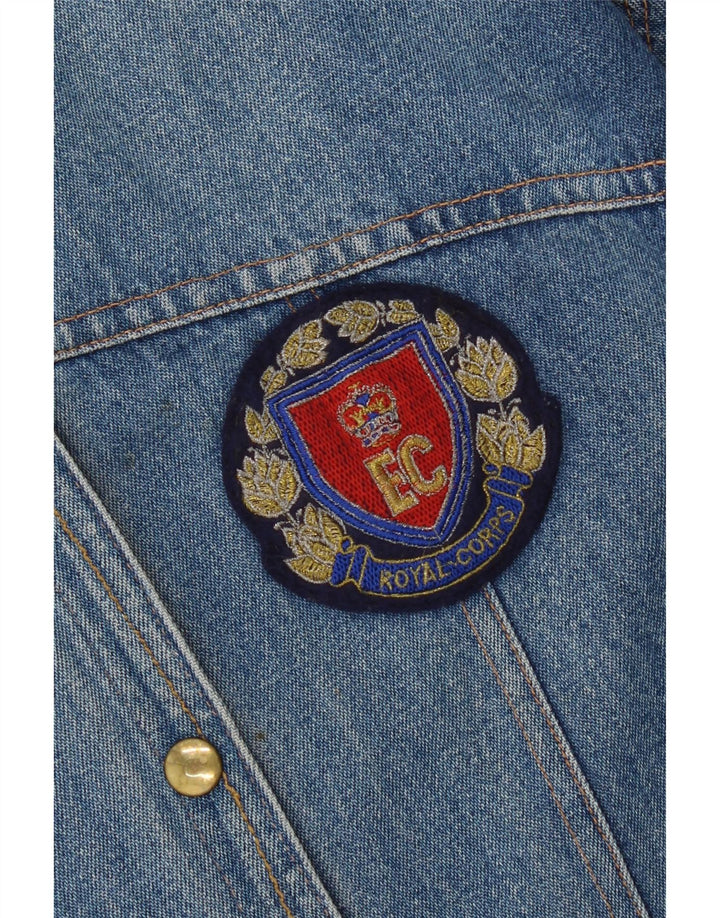 Jachetă de blugi vintage pentru femei UK 14 Medium Blue