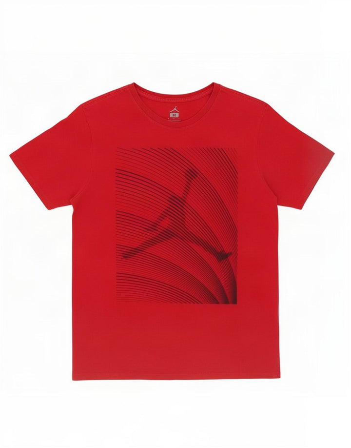 Tricou grafic Jordan pentru bărbați Top din bumbac roșu mediu