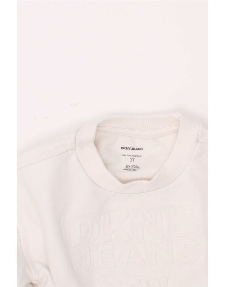 Dkny Boys Pulover Grafic Pulover 2-3 Ani Bumbac Alb
