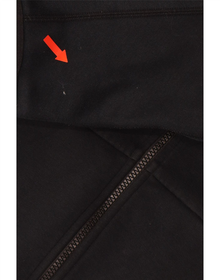 Pulover NIKE pentru bărbați, cu fermoar, bumbac mediu negru