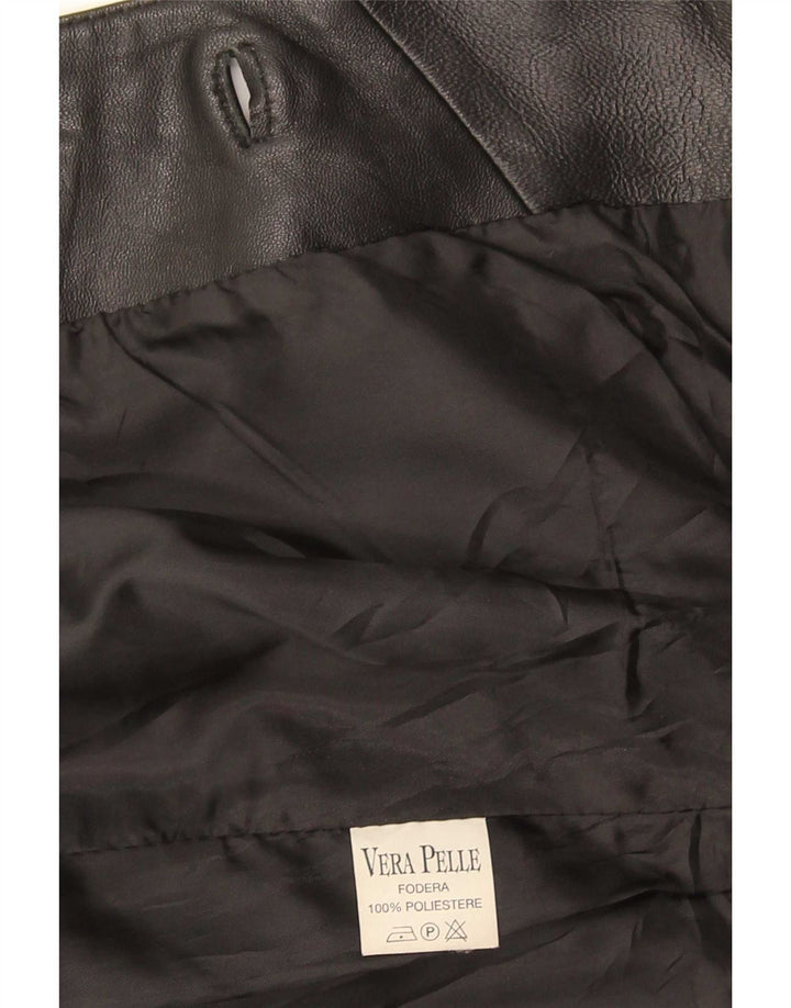 Jachetă Legendară 1957 Palton de piele pentru femei IT 50 XL Negru
