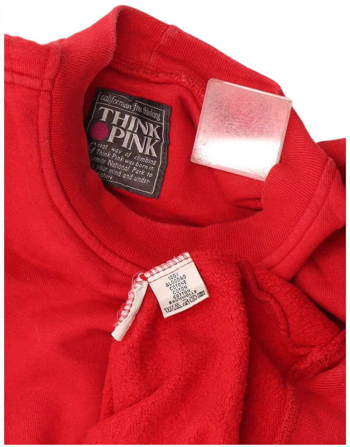 Hanorac pentru bărbați Think Pink Jumper XL bumbac roșu