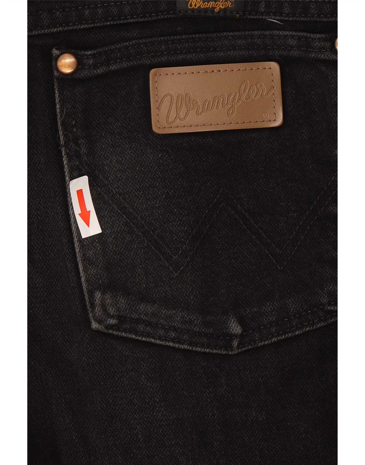 Blugi drepti pentru bărbați Wrangler W29 L30 bumbac negru