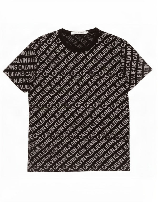 Tricou grafic pentru bărbați Calvin Klein Jeans Top mic bumbac negru