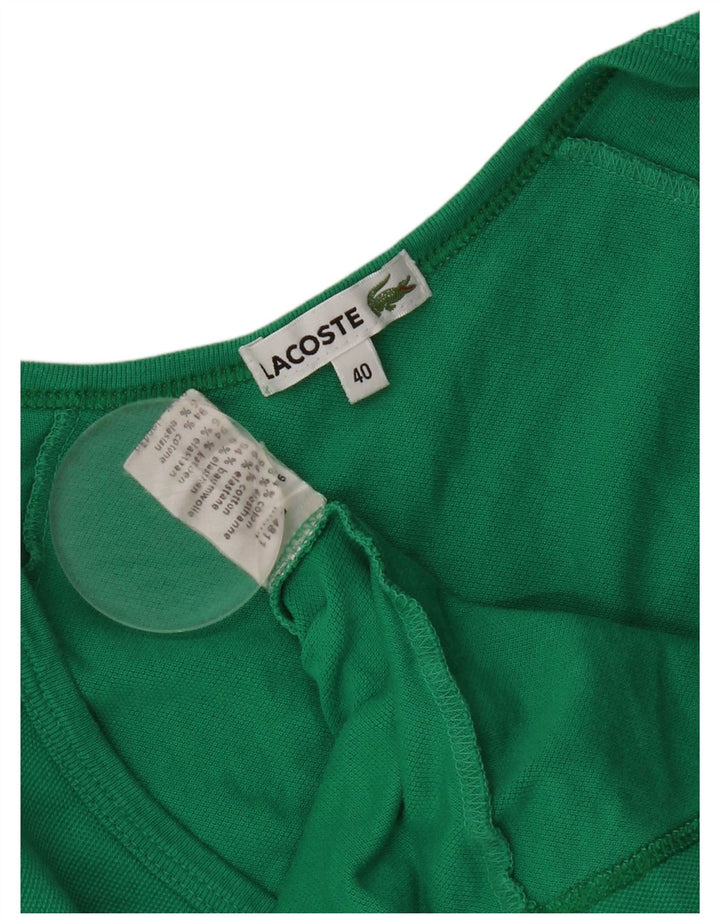 Tricou pentru femei Lacoste Mărimea Top 40 Bumbac verde mediu
