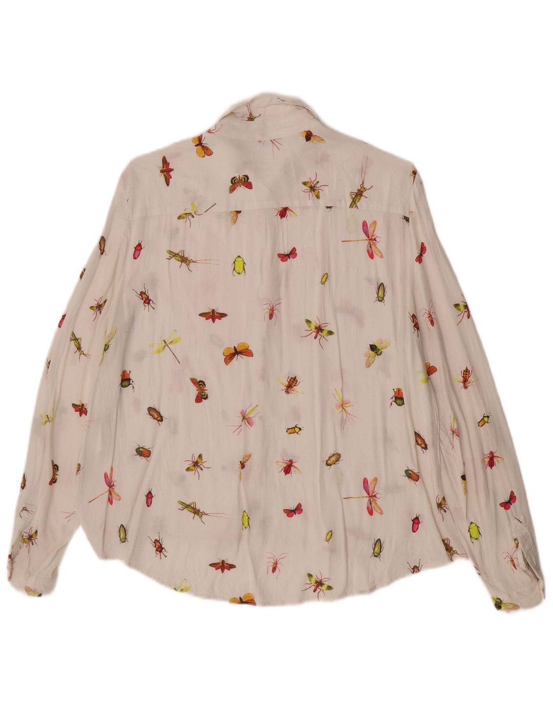 Bluză cămașă pentru femei Zara UK 16 Large White