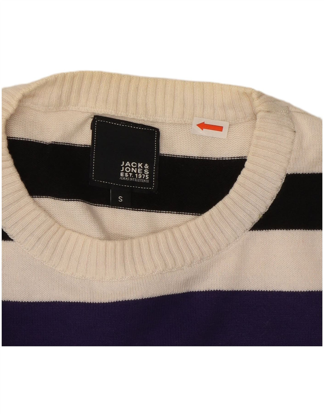 Pulover Jack & Jones pentru bărbați, cu gât crew, cu dungi mici, multicolore