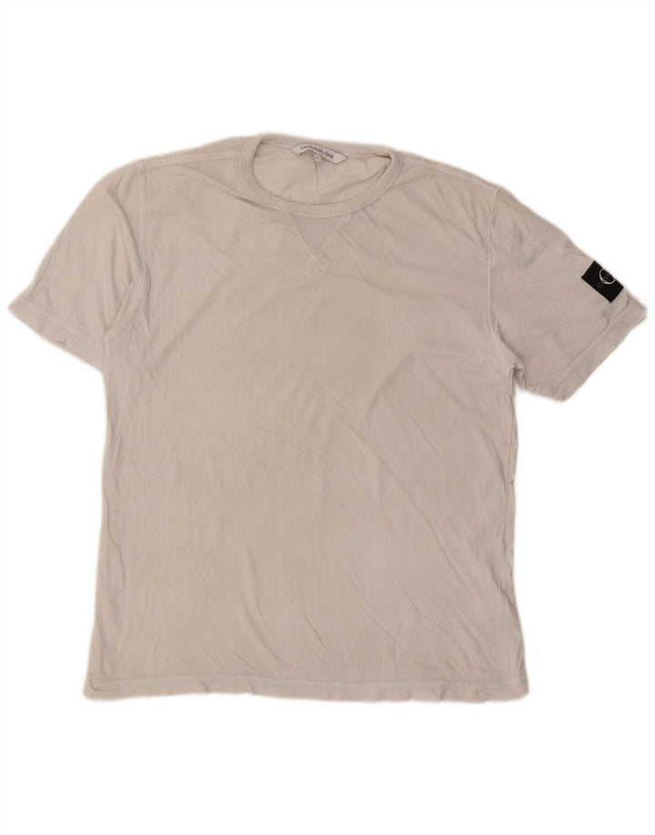 Tricou Calvin Klein Jeans pentru bărbați Top mic Bumbac alb