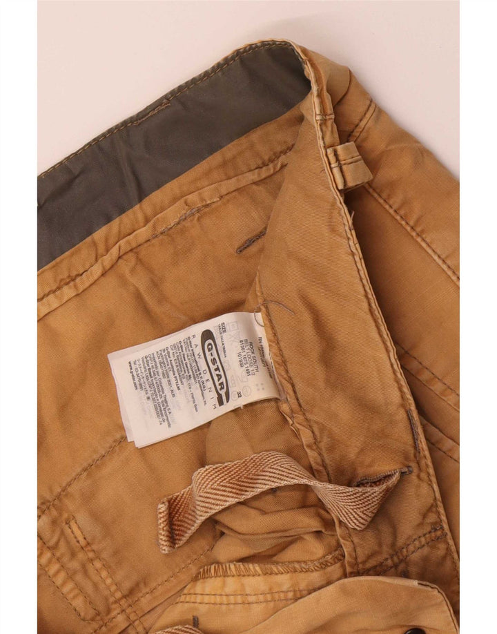 Pantaloni scurti cargo grafic G-Star pentru bărbați W32 bumbac mediu bej