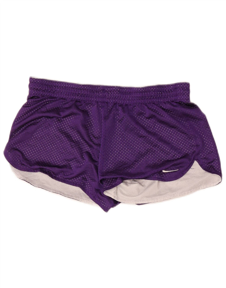 Pantaloni scurți sport Nike Dri Fit pentru femei US 4/6 Poliester violet mic