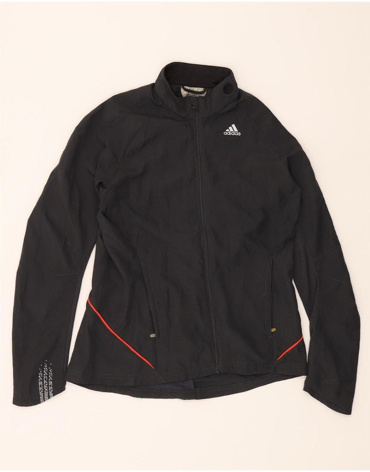 ADIDAS Womens Tracksuit Top Jacket UK 12 Medium  Grey Polyester Vintage Adidas and Second-Hand Adidas from Messina Hembry 