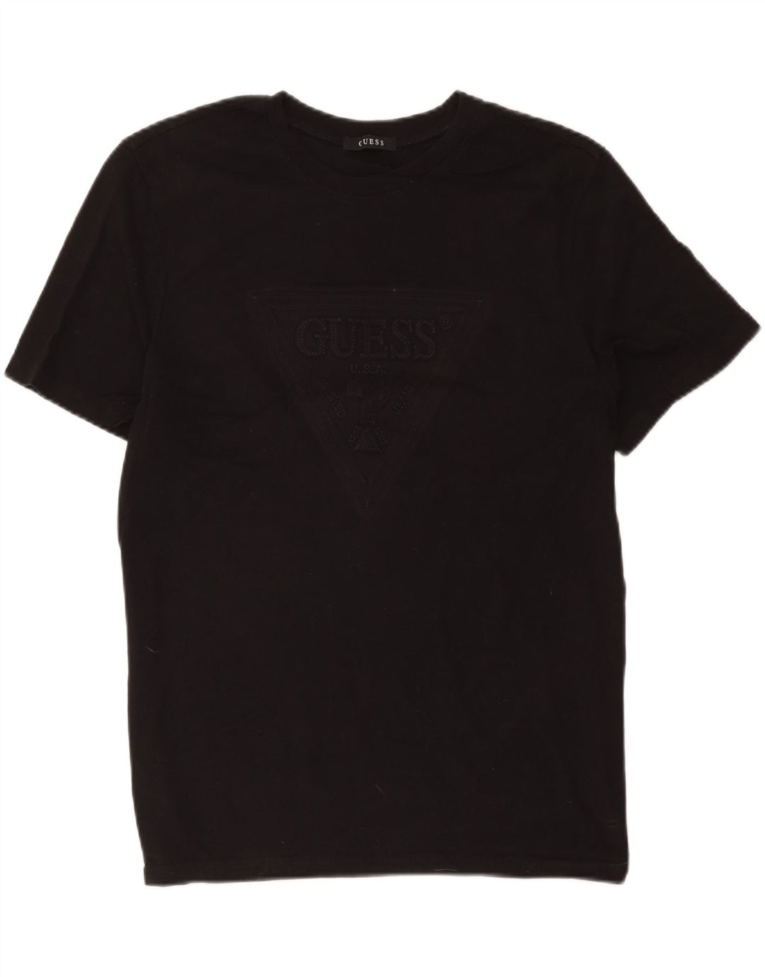 Tricou grafic Guess pentru bărbați Top mediu negru