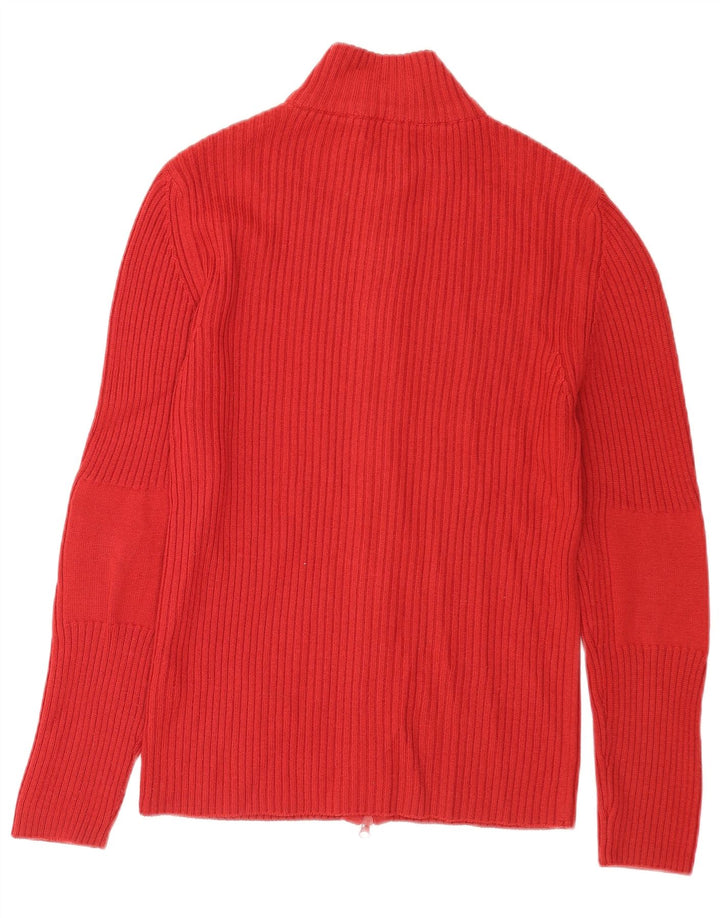 Pulover cardigan pentru bărbați Rifle, lână merinos roșie mare