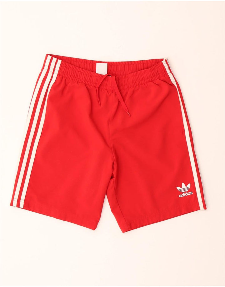 Pantaloni scurți sport adidas băieți 13-14 ani poliester roșu