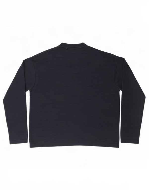 Pulover supradimensionat pentru femei Zara, cu decolteu triplu, UK 10 Mic, bleumarin