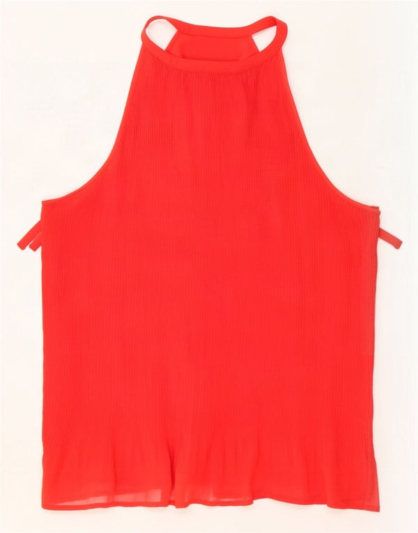 Top Halter pentru femei Zara UK 12 Medium Red