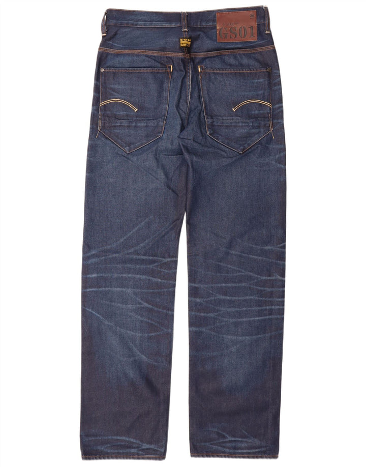 G-STAR Blugi pentru bărbați drepte L31 L34 Bumbac bleumarin