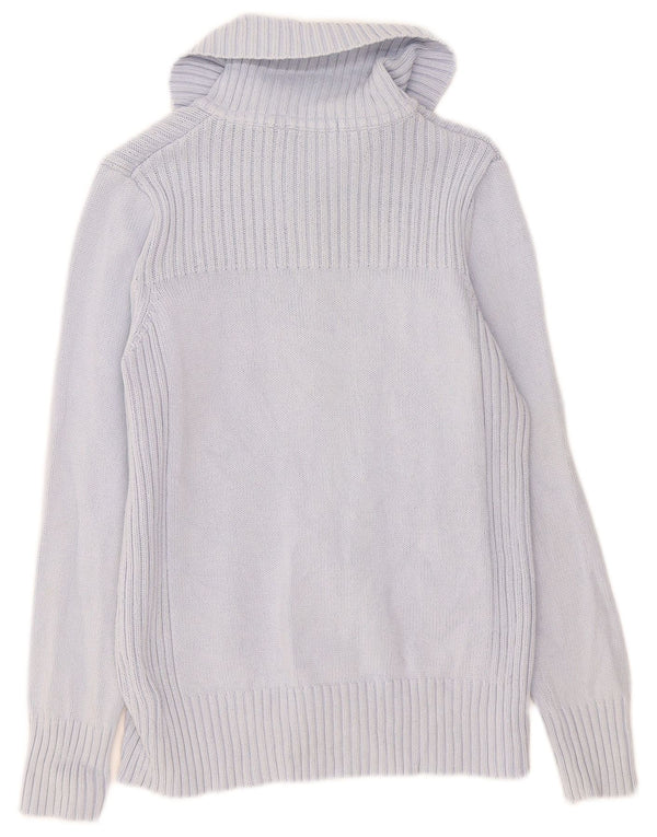 Pulover cardigan pentru femei Marks & Spencer UK 16, mare, albastru, bumbac