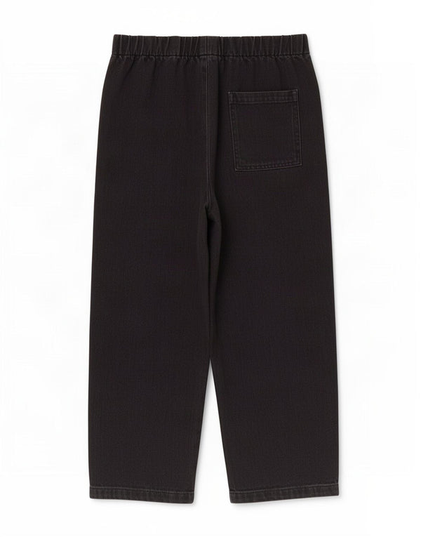 Zara Womens Crop Tapered Jeans Small W26 L24 Black Cotton