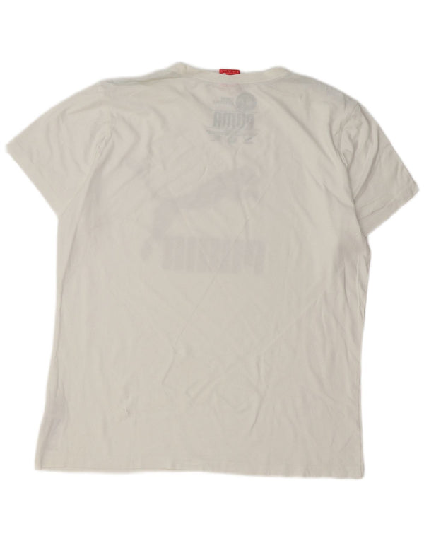 Tricou grafic Puma pentru bărbați Top XL Bumbac alb