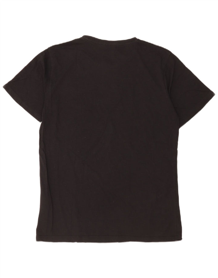 Tricou grafic Carrera pentru bărbați Top mare bumbac negru