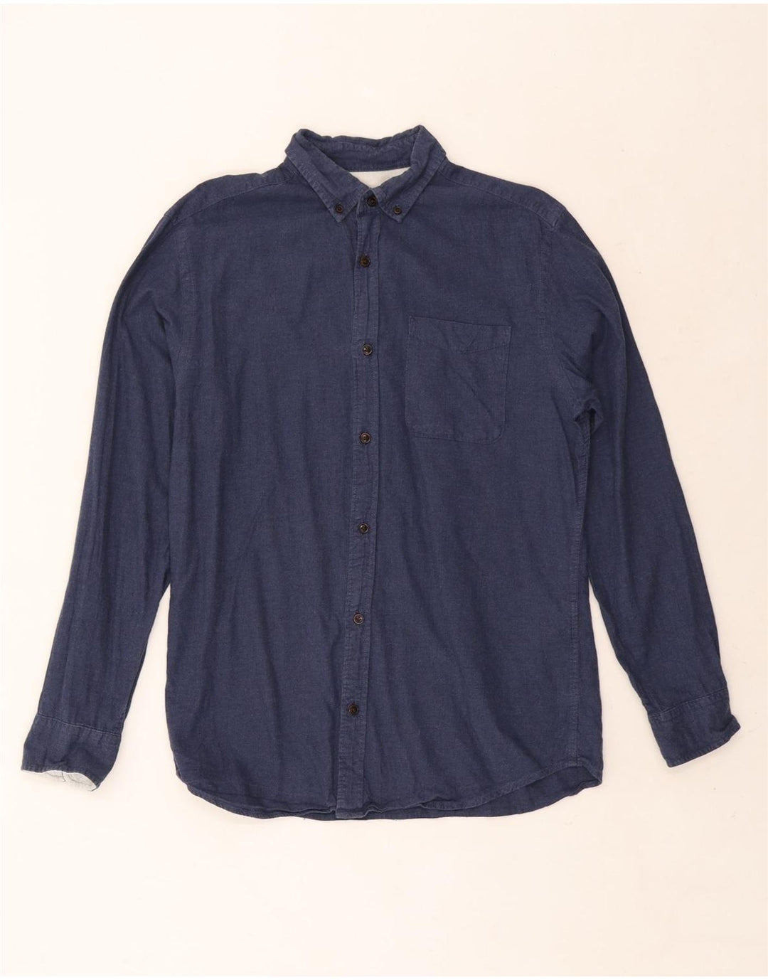 Cămașă Jack & Jones pentru bărbați, bumbac mediu albastru bleumarin